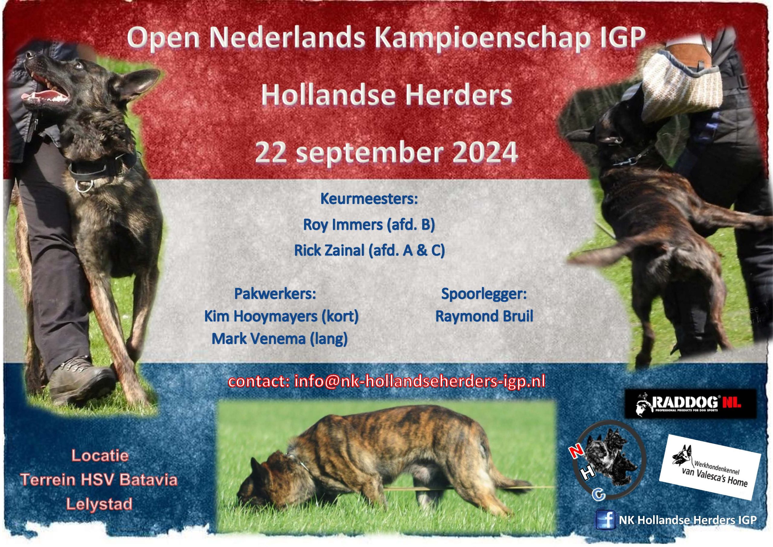 Flyer NK HH 2024 Flyer NK Hollandse Herders IGP 2024